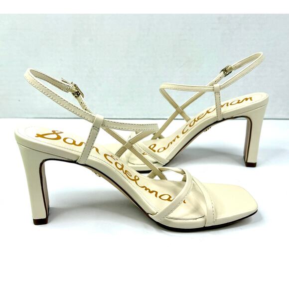 Sam Edelman Women's Emmie Strappy Dress Heels 5.5M Modern Ivory Leather NWT - Picture 8 of 8